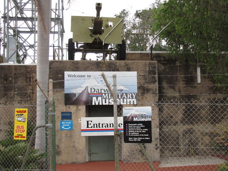 Entrance to the Original Darwin Military Museum at East Point. By Ken Hodge CC BY 2.0