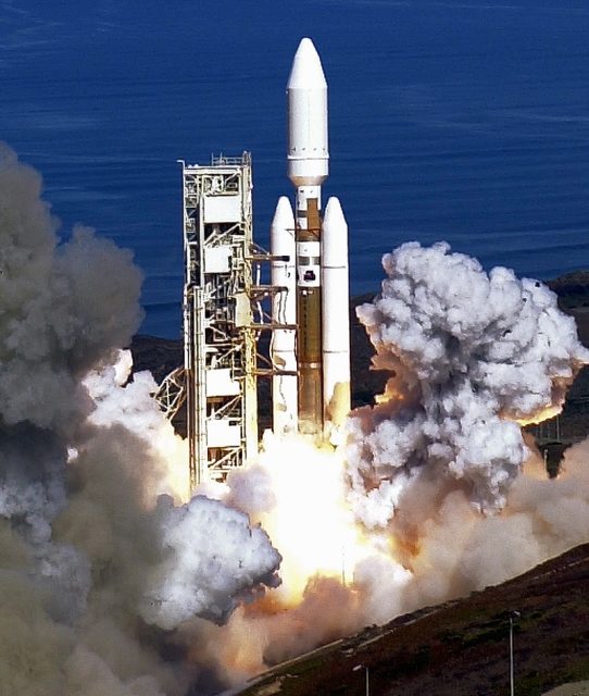 The final Titan IV Centaur rocket launch. The rocket is the largest unmanned space booster used by the Air Force.