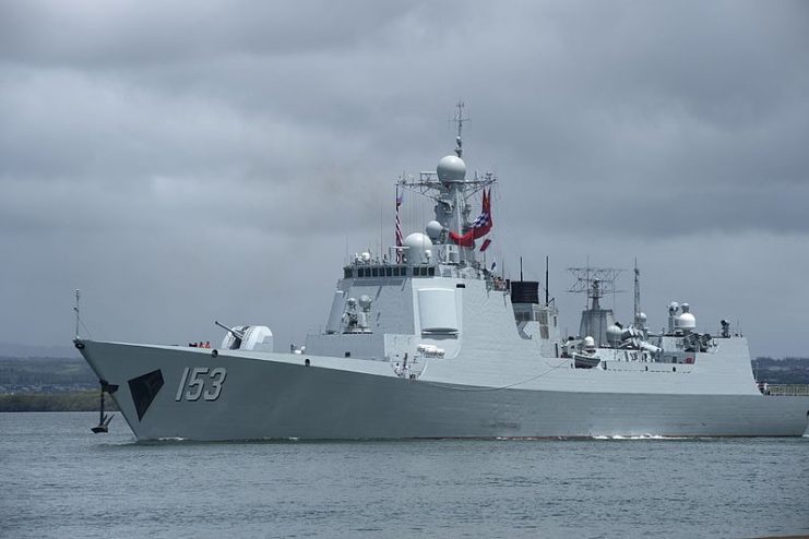 Chinese Navy guided-missile destroyer Xian