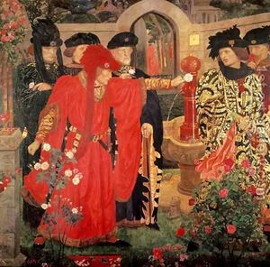 Symbolic representation of the Wars of the Roses