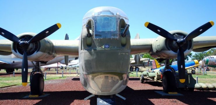 Consolidated-Vultee B-24M Liberator front view.Photo: Gord McKenna CC BY-NC-ND 2.0