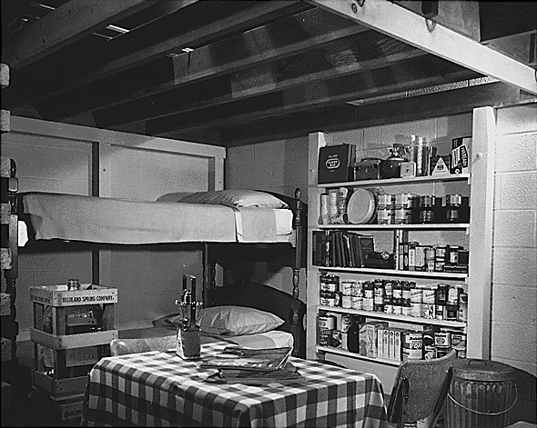 1950s fallout shelter