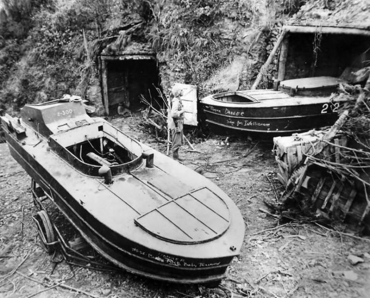 Japanese Shinyo class Suicide Motorboat on Okinawa