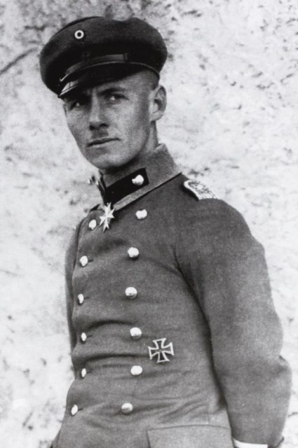 Lieutenant Rommel in Italy, 1917.