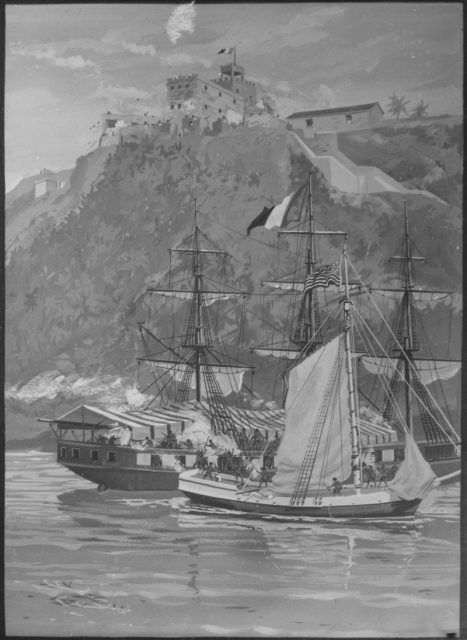 Capture of the French privateer Sandwich by U.S. Marine infantry