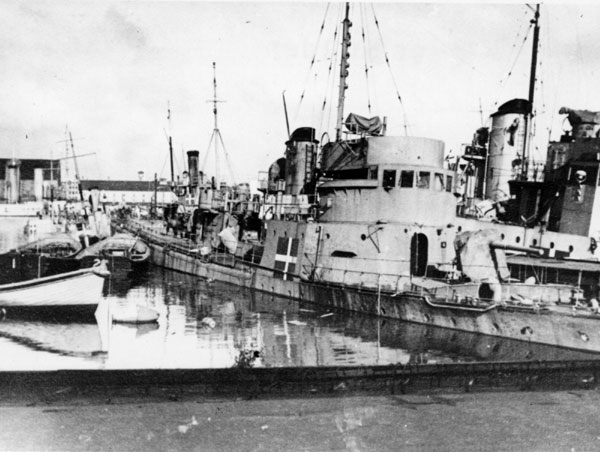 Minesweeper Søhunden sunken on 29 August 1943