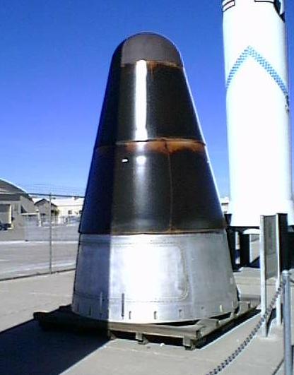 Mark 6 re-entry vehicle which contained the W-53 nuclear warhead, fitted to the Titan II