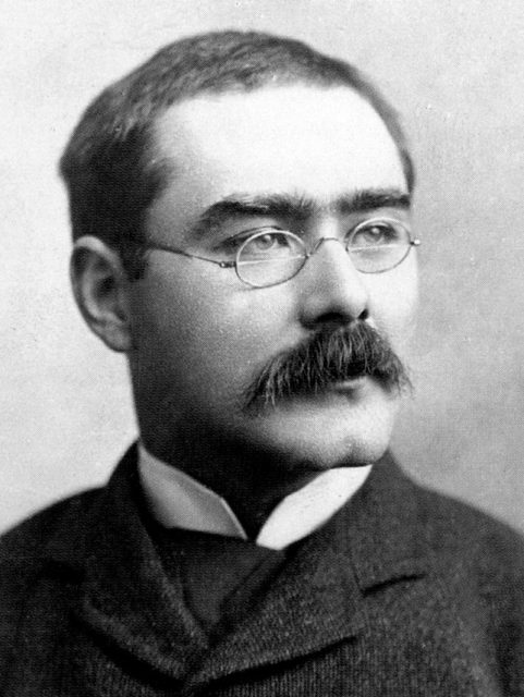 Rudyard Kipling in London in 1895