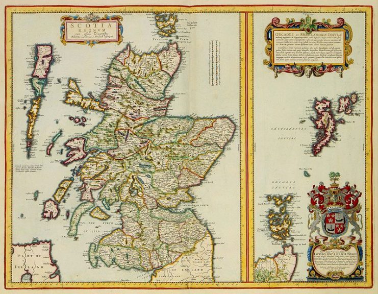 Scotland kingdom, with adjacent islands