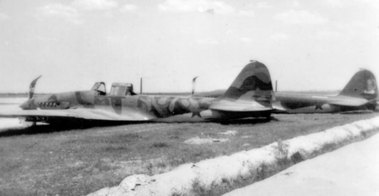 IL-2 single seater. Shatalovo air base in Smolensk Oblast, August 1941