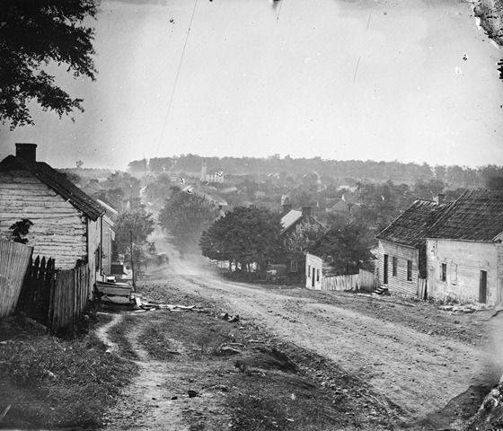 Main Street, Sharpsburg, circa 1862 (photo by Alexander Gardner)