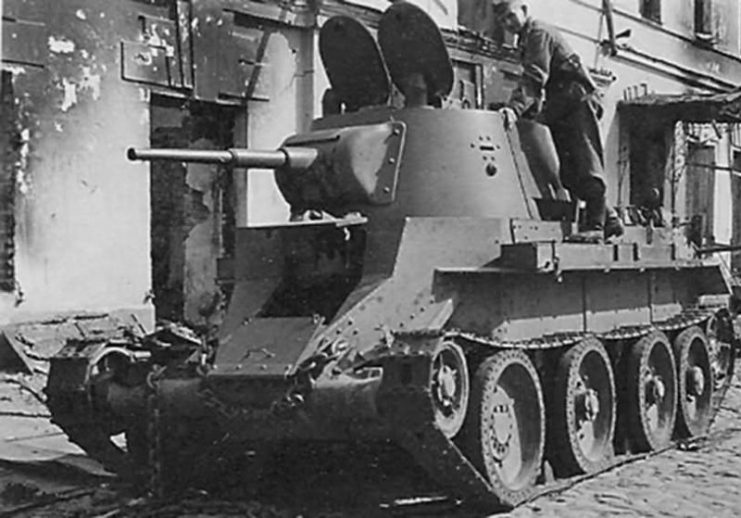 Soviet BT-7 Tank.