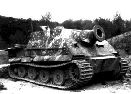 Sturmpanzer VI Sturmtiger captured intact by US troops and photographed on 14. April 1945