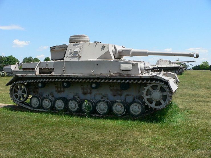 The 1942 Panzer IV Ausf. F2 was an upgrade of the Ausf. F, fitted with the KwK 40 L 43 anti-tank gun to counter Soviet T-34 medium and KV heavy tanks.Photo Mark Pellegrini CC BY-SA 2.5