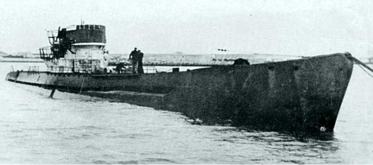 An Argentine Navy boarding party inspects German u-boat U-530, July 1945.