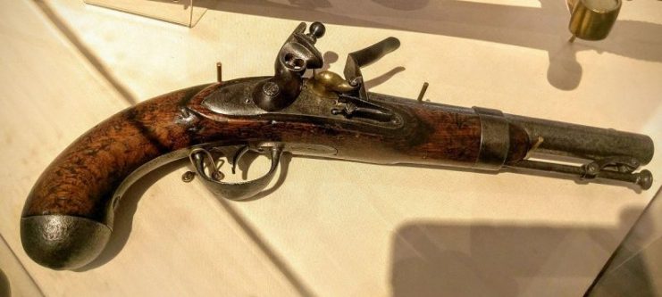 U.S. Model 1836 Flintlock Pistol. By Cullen328 CC BY-SA 3.0