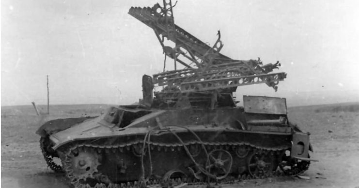 BM-8-24 on T-60 light tank chassis