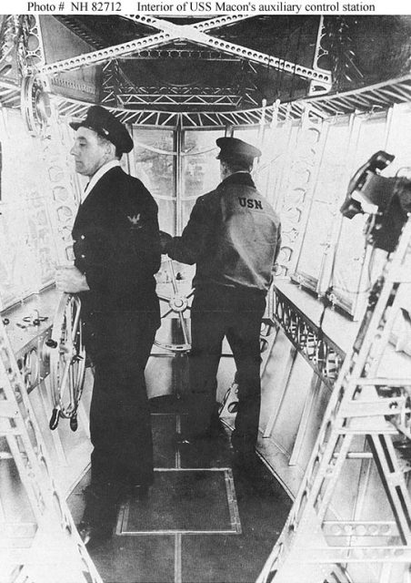 Inside USS Macon’s secondary control node similar to that of the L-8