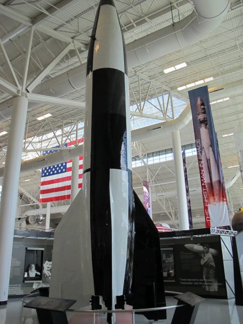 V2 Rocket, Evergreen Aviation & Space Museum, Oregon.Photo Ed Bierman CC BY 2.0
