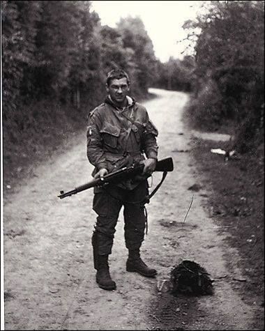 Forrest Guth (1921 2009) One of the original 140 men who trained under Sobel at Camp Toccoa. Guth had the ability to repair and modify weapons. For instance he could make an M-1 rifle fully automatic. He became the armorer for his comrades. Guth’s uniform was also unique Guth sewed many extra pockets on it. Guth fought in D-Day, the Netherlands, and the Battle of Bulge.
