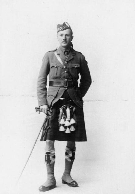 A lieutenant of the Argyll and Sutherland Highlanders. WWI
