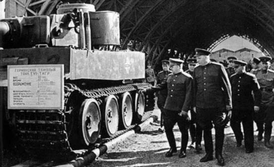 A Soviet Captured Tiger 1 heavy tank.