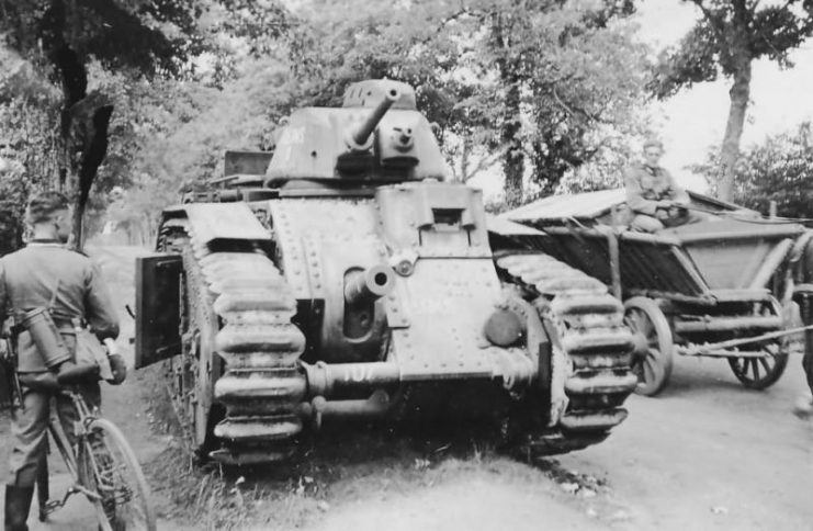 Char B1 tank number 107 of the 511st RCC named Reims