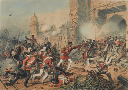 By 14 September 1857 the British had about 9,000 men before the rebel-held city of Delhi. A third were British while the rest were Sikhs, Punjabis and Gurkhas.