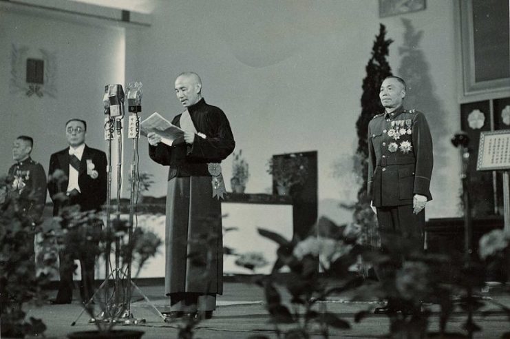 Chiang’s May 20 inauguration speech as the first president of the Republic of China under the 1948 constitution