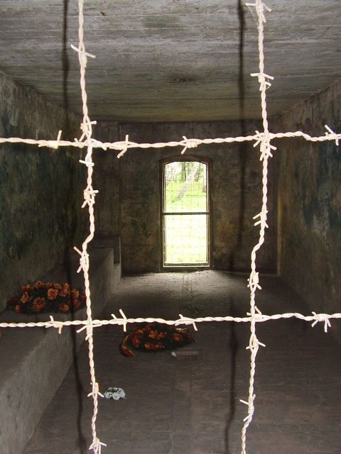 Inside the gas chamber