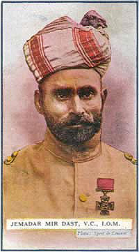 Jemadar Mir Dast: Indian soldier and a recipient of the Victoria Cross during WWI.