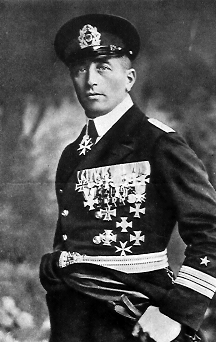 The young Felix von Luckner, a German war hero noted for his long voyage on the Seeadler during which he captured 14 enemy ships