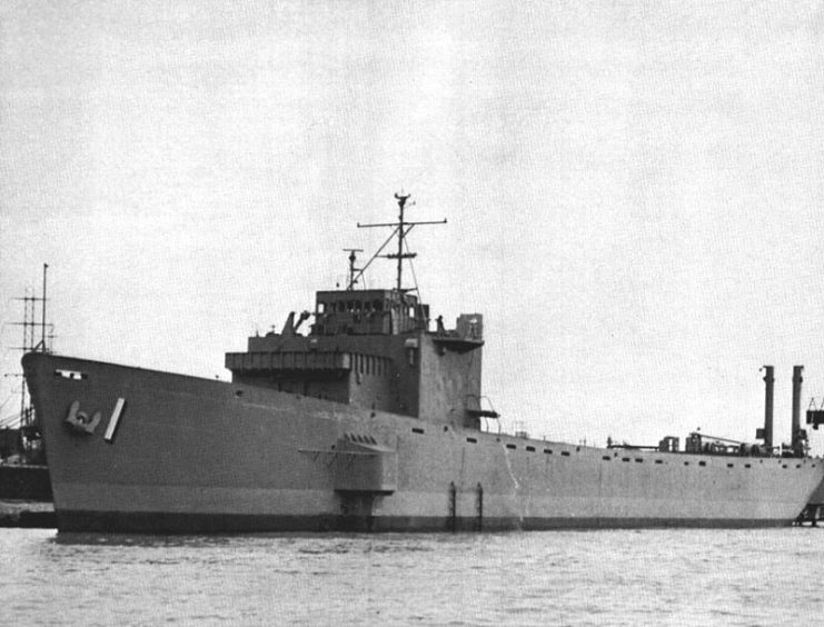 Minesweeper, Special MSS-1 pierside at American Shipbuilding, Lorraine, Ohio