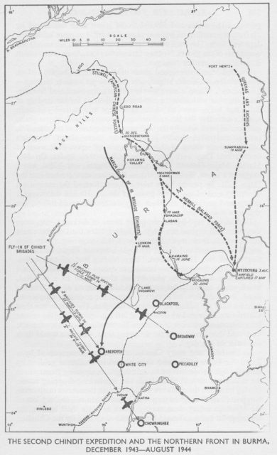 The second Chindit expedition and the northern front in Burma, December 1943-August 1944: Operation Thursday.
