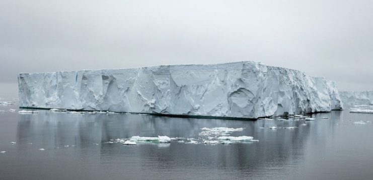 Tabular iceberg, near Brown Bluff in the Antarctic Sound off Tabarin Peninsula.Photo: Andrew Shiva CC BY-SA 4.0
