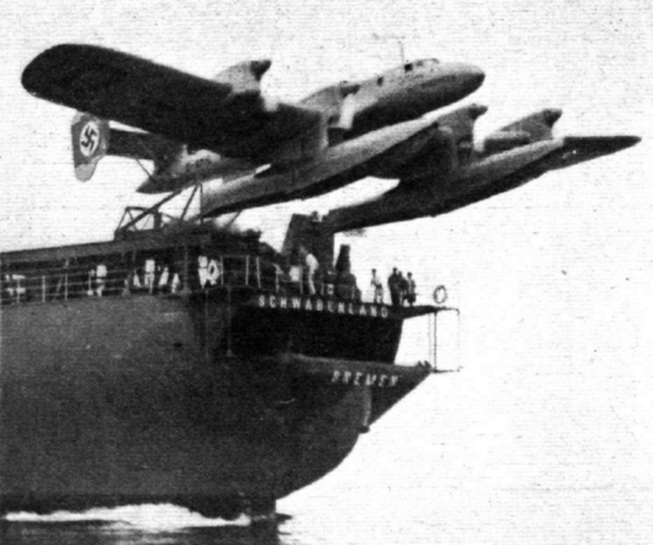The German Lufthansa Blohm & Voss Ha 139 “Nordmeer” taking off from the catapult ship Schwabenland.Photo: The Flight magazine archive CC BY-SA 4.0