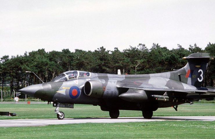 A 208 Sqn. RAF Buccaneer S.2B in 1981.