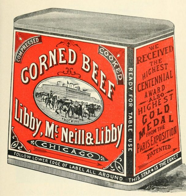 Libby, McNeill & Libby Corned Beef, 1898.