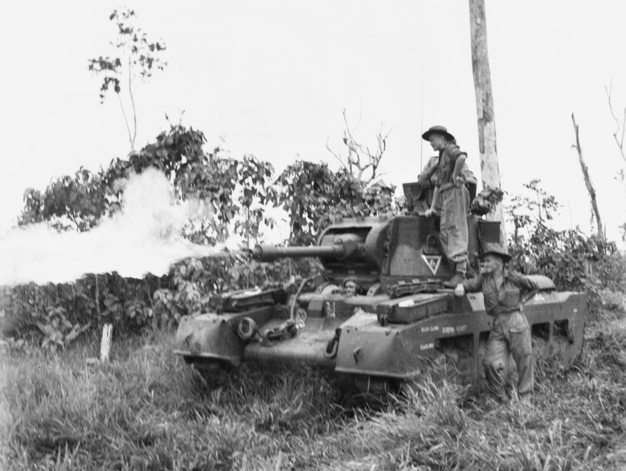 A Matilda Frog being demonstrated on Morotai, June 1945