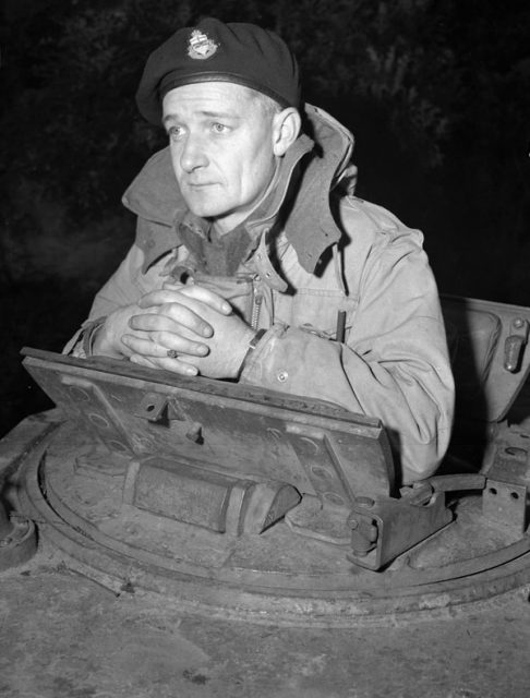 Major David V. Currie, V.C., South Alberta Regiment, Breda, Netherlands, 25 November 1944.