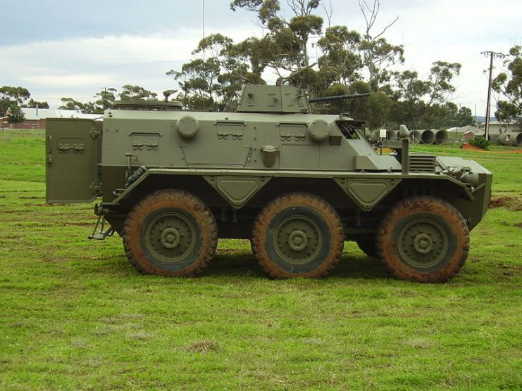 An Australian Saracen at the Edinburgh, South Australia National Military Vehicle Museum.Photo: Peripitus CC BY-SA 4.0
