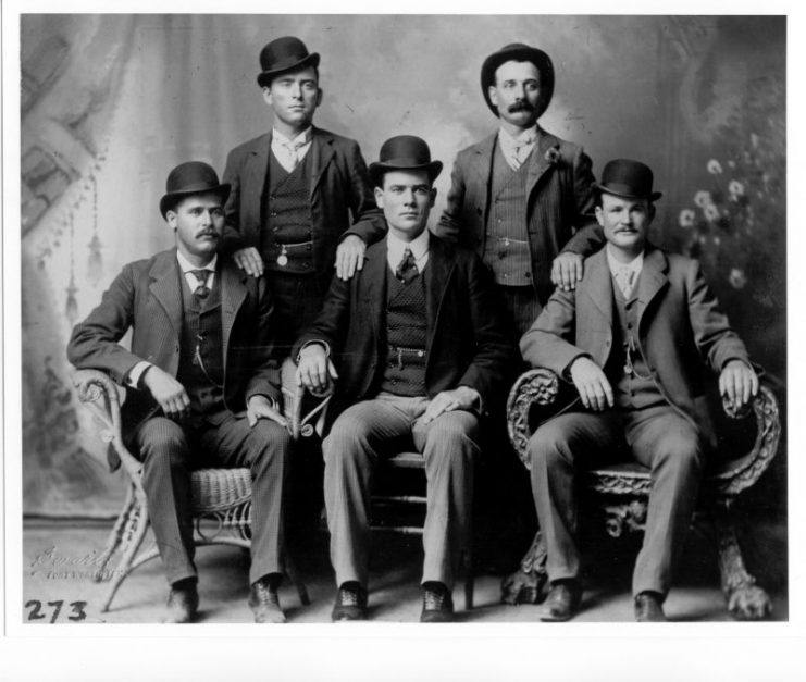 Butch Cassidy as part of the Wild Bunch at Fort Worth, Texas.