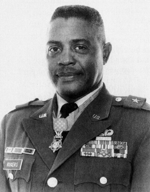 Charles Rogers as a brigadier general