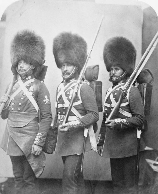 Charles Manners, William Webster and Henry Lemmen of the Grenadier Guards.