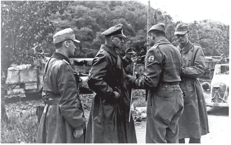 German General Otto Fretter-Pico, commander of the 148th Infantry Division, and Italian General Mario Carloni surrender to Brazilian troops on April 28, 1945.