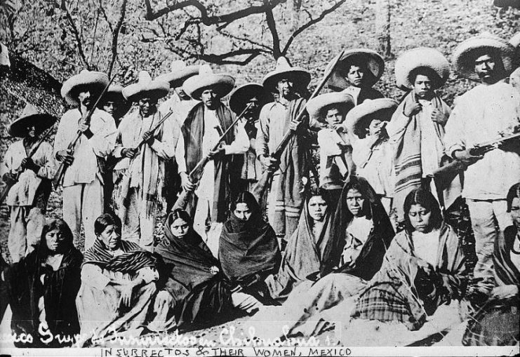 Mexican Revolution: Insurrectos & their women.