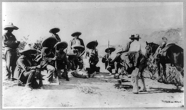 Mexican Revolution: Rebel camp.