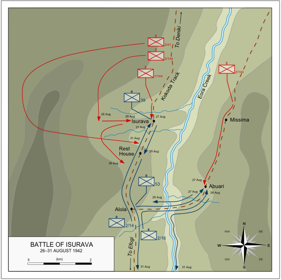 The Battle of Isurava, 26–31 August 1942.Photo: Anotherclown CC BY-SA 3.0