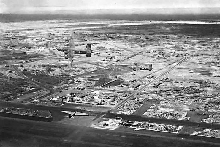 U.S. Army airbase located on the island of Baltra (Seymour) in the Galapagos Islands during World War II.