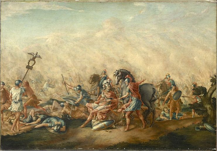 The Death of Paulus Aemilius at the Battle of Cannae